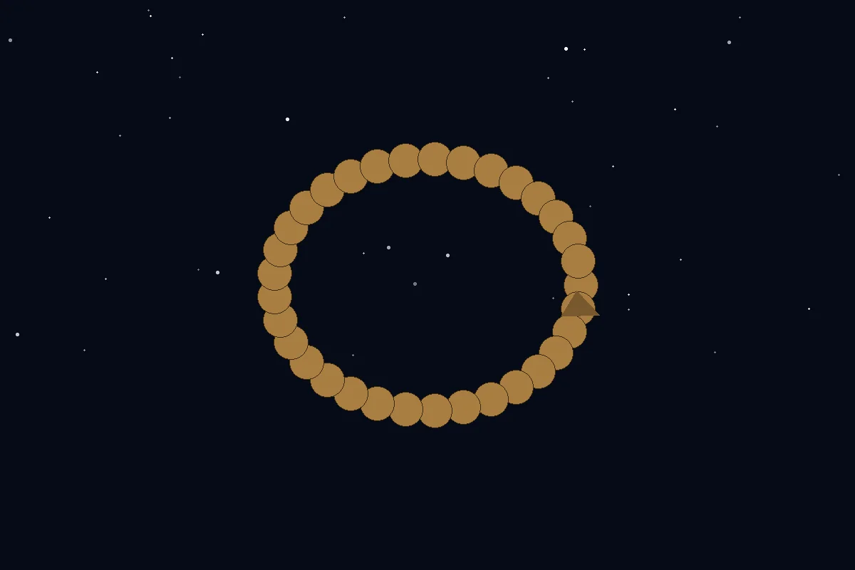 A strand of prayer beads, used by some worshippers to keep count during night prayer